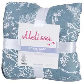 Покрывало Melissa Ботаник 200х220 двустороннее стеганное Полынь купить в СОМ