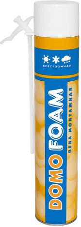Пена монтажная Domofoam, бытовая, всесезонная, 450 мл/350 гр купить в СОМ