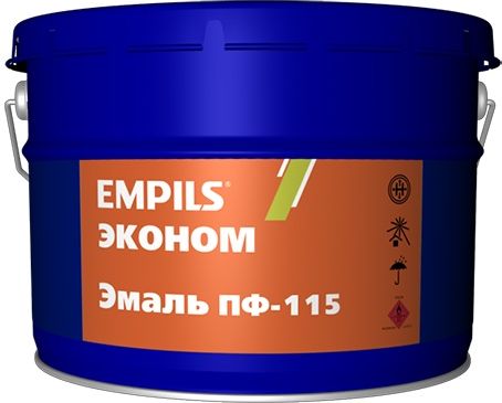 Эмаль алкидная ПФ-115 Empils Эконом, голубая, 20 кг купить в СОМ