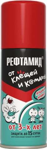 Рефтамид Аэрозоль Baby от клещей 100мл купить в СОМ