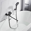 Смеситель для ванны Shevanik S4322T, латунь, оружейная сталь купить в СОМ