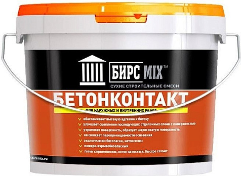 Грунтовка бетонконтакт БИРСMIX, 3 кг купить в СОМ