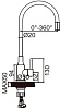 Смеситель для мойки Vadoom V848899-2, цинковый сплав, хром/черный купить в СОМ