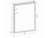 Зеркало-шкаф Континент Mirror Box Black 60 купить в СОМ