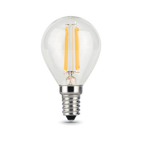 Лампа светодиодная Gauss Filament, Шар 9Вт, 680Lm, 2700К, Е14 купить в СОМ