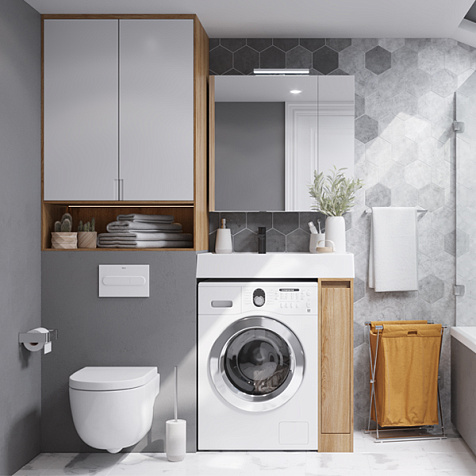 Зеркало-шкаф Акватон Лондри 80 купить в СОМ
