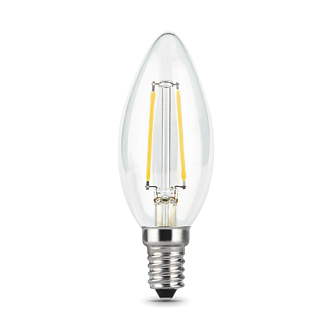Лампа светодиодная Gauss Filament, свеча, 9Вт, 680Lm, 2700К, Е14 купить в СОМ