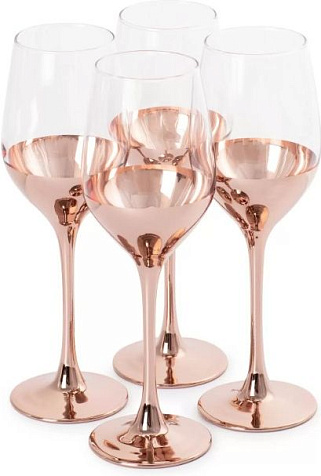 Бокал для вина Электрическая медь 4шт 270мл купить в СОМ
