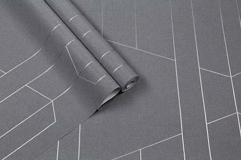 Обои виниловые на флизелиновой основе 72376-42TC PALITRA TREND  Lines, 1.06 х 10.05 м . купить в СОМ