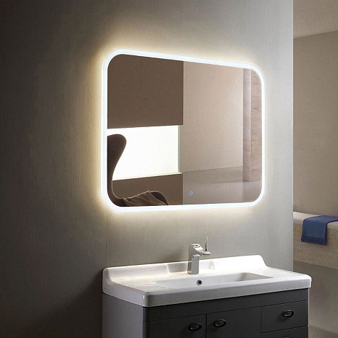 Зеркало Led Demure ЗЛП502, 900 х700 мм, сенсор купить в СОМ