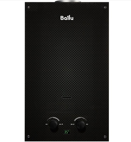 Водонагреватель проточный газовый Ballu GWH 10 Fiery Glass Carbon купить в СОМ