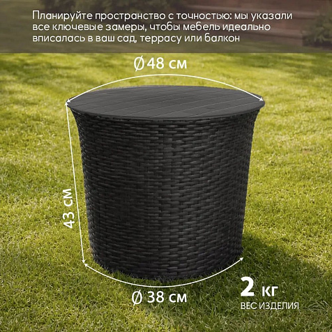 Мебель Ротанг СадКо 2 кресла, тройной диван и столик серый с коричневыми подушками купить в СОМ
