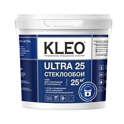 Клей готовый  для стеклообоев и стеклохолста KLEO ULTRA 25, 5 кг купить в СОМ
