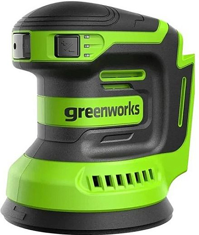 Шлифмашина эксцентриковая Greenworks OS325, 24В, Li-ion, АКБ 1х2.0А/ч, 125 мм купить в СОМ