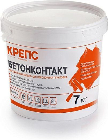 Грунтовка Бетонконтакт Крепс, 7 кг купить в СОМ