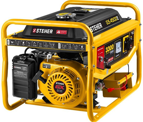 Генератор бензиновый STEHER GS-4500Е, 3300Вт купить в СОМ