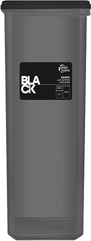 Банка Plast Team Black прямоугольная 1,65л купить в СОМ