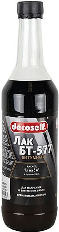 Лак битумный БТ-577 Pufas Decoself, 0.5 л купить в СОМ