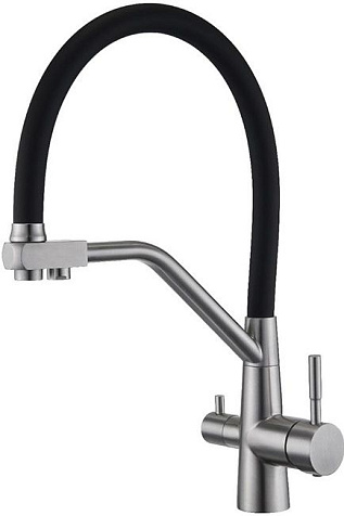 Смеситель для мойки Zegor SAM18-G090YB, с выходом для питьевой воды купить в СОМ