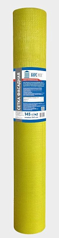 Сетка армирующая фасадная БИРСMIX, 145г/м2, 5х5мм, 1х50м купить в СОМ
