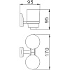 Стакан для зубных щеток Haiba HB1608, двойной купить в СОМ