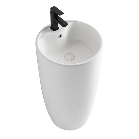 Раковина напольная Azario Tea AZ-M30148, 450 х450 х845 мм, отдельностоящая, белая купить в СОМ