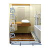 Зеркало Eva Gold 46523в, 660 х535 мм, с полкой купить в СОМ