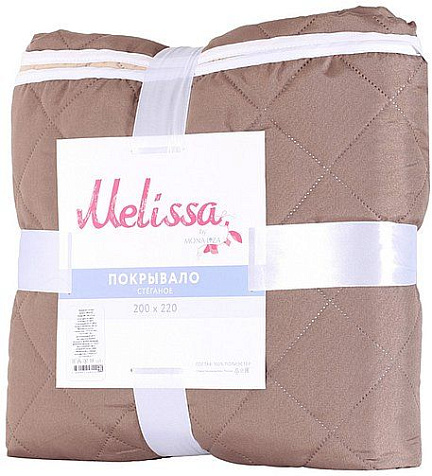 Покрывало Melissa 200x220 стеганное бежевый/коричневый купить в СОМ