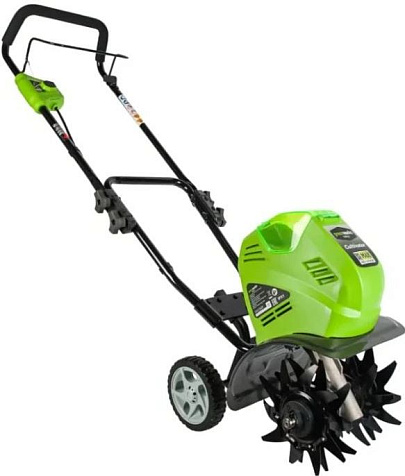 Культиватор аккумуляторный Greenworks G40TL, 40В, Li-ion, АКБ 1х4.0А/ч купить в СОМ