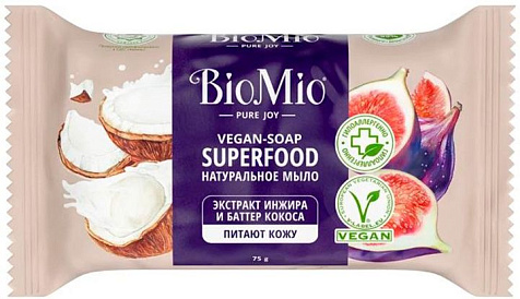 BioMio Мыло туалетное Bio-Soap Инжир 75г купить в СОМ