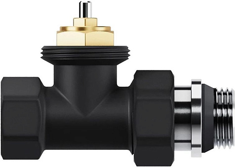 Набор термостатический для радиатора прямой 1/2" М30х1.5 черный Royal Thermo Design купить в СОМ
