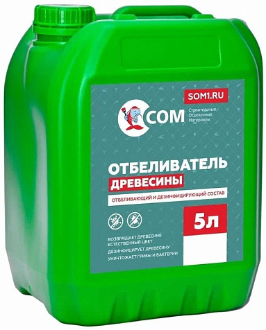 Отбеливатель древесины СОМ, 5 л купить в СОМ