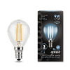 Лампа светодиодная Gauss Filament, Шар 9Вт, 710Lm, 4100К, Е14 купить в СОМ
