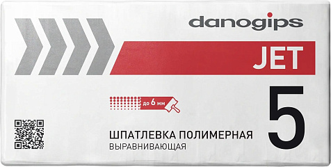 Шпатлевка полимерная Danogips DANO JET 5 финишная, 25 кг купить в СОМ