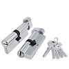 Механизм цилиндровый FUARO (200 ZM/90) 2000ZMKnob90(45+10+35) CP хром 5Key с вертушкой купить в СОМ