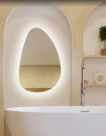 Зеркало Eva Gold LED Topaz, 600 х950 мм, подсветка, сенсор купить в СОМ