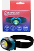 Фонарь налобный Ultraflash LED5385 3xAAA, COB, 3W, 120lm,6500K, 3реж,ремешок+ рез.наклейк купить в СОМ