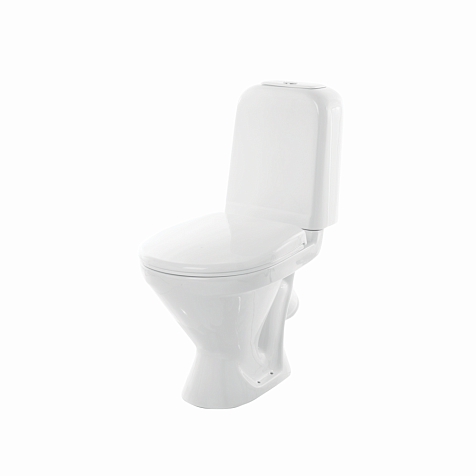 Унитаз-компакт Санита Самарский белый, арматура, сиденье купить в СОМ