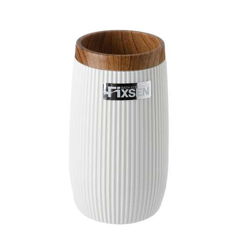 Стакан для зубных щеток Fixsen White Boom FX-412-3 60х60х130мм белый купить в СОМ