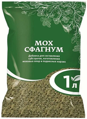 Субстрат Сфагнум мох 1л купить в СОМ