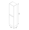 Пенал подвесной Iddis Edifice EDI40W0i97, белый, 40 см купить в СОМ