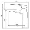 Смеситель для раковины Azario Конда AZ-K1011MG, золото матовое купить в СОМ