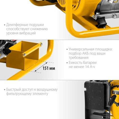 Генератор бензиновый STEHER GS-8000E, 7000Вт купить в СОМ