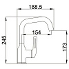 Смеситель для раковины Haiba HB10825, хром купить в СОМ