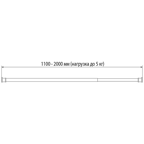 Карниз для ванной комнаты Iddis RSW0120i14, 110 х200 см, белый матовый купить в СОМ