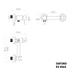 Смеситель встраиваемый Fixsen Oxford FX-9505B, гигиенический душ, нержавеющая сталь, черный купить в СОМ
