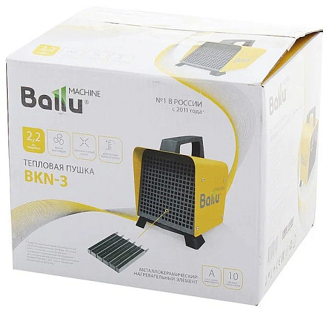 Пушка тепловая BALLU BKN-3, керамика, 2200 Вт купить в СОМ
