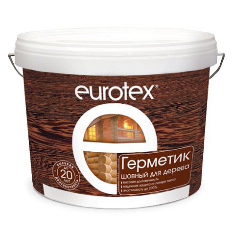 Герметик акриловый Eurotex, шовный для дерева, сосна, 3 кг купить в СОМ