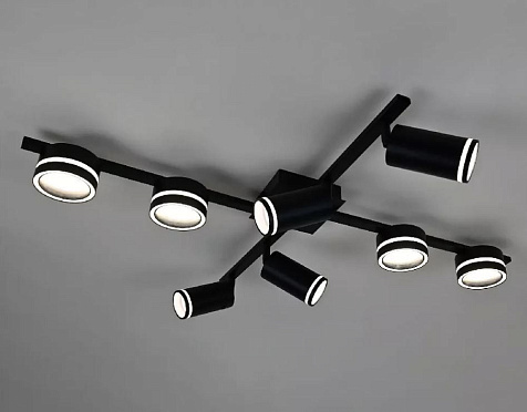Люстра Linvel MS 1229/8  Танда Чёрный GX53, GU10 max.9W 850х610х190мм купить в СОМ