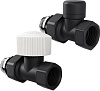 Набор термостатический для радиатора прямой 1/2" М30х1.5 черный Royal Thermo Design купить в СОМ